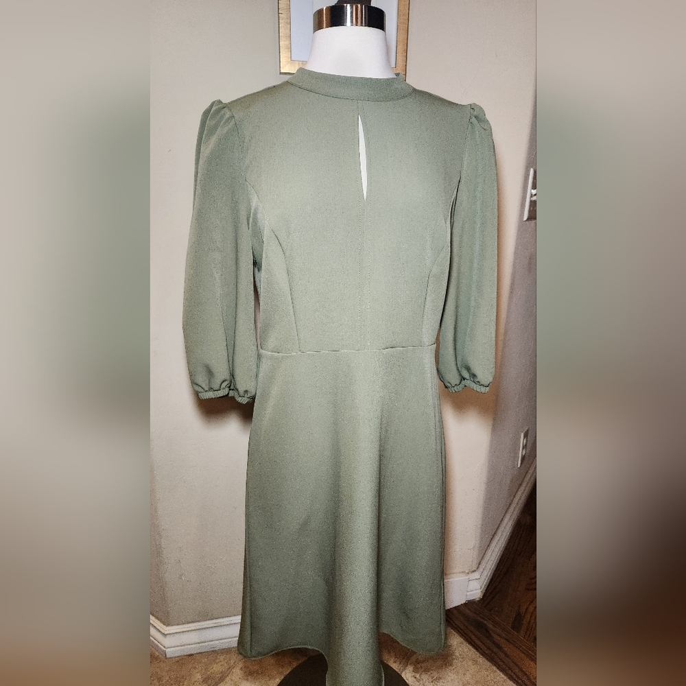 Nanette Lepore A-line dress martini olive size 6‎